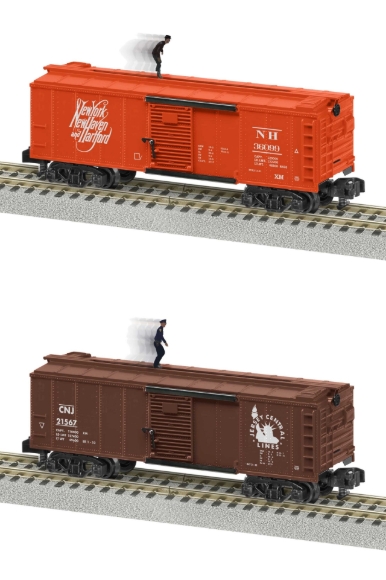 Picture of AF Hobo & "Bull" Boxcar Set (New Haven & Central of NJ)