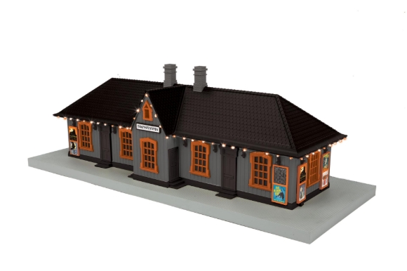 Picture of MTH RailKing Halloween Transylvania Passenger Station w/ LED Lights