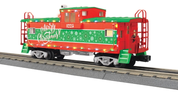 Picture of MTH RailKing Christmas Extended-Vision Caboose w/ LED Lights