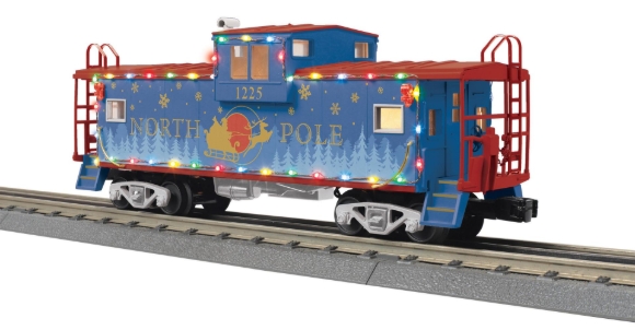 Picture of MTH RailKing Christmas "North Pole" Extended-Vision Caboose w/ LED Lights