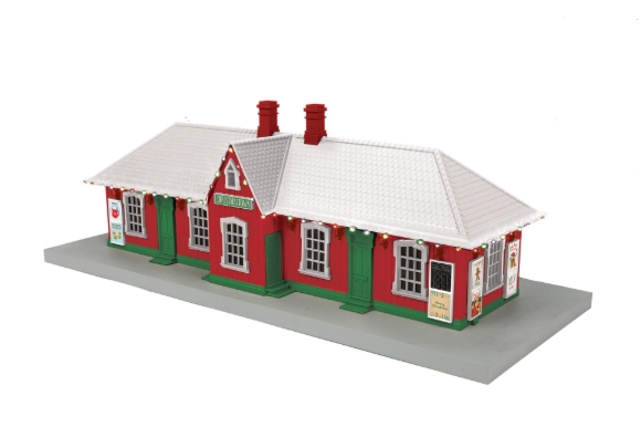 Picture of MTH RailKing Christmas Passenger Station w/ LED Lights