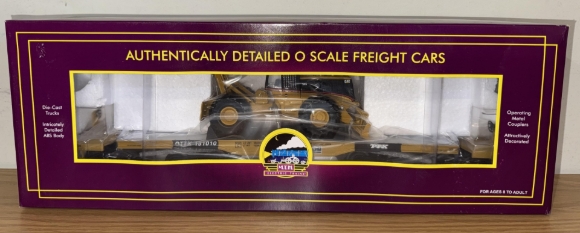 Picture of MTH Premier TTX 47' Heavy Duty Flatcar w/ CAT 545 Cable Skidder