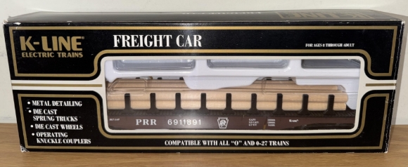 Picture of K-Line Pennsylvania Flat Car w/ Logs (scale-sized)