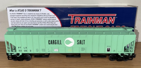 Picture of ATLAS 'Trainman' Cargill Salt PS-4750 Covered Hopper Car #33053 (like-new)
