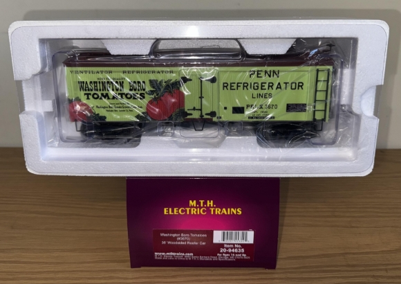 Picture of MTH Premier Washington Boro Tomatoes 36' Woodsided Reefer #3670