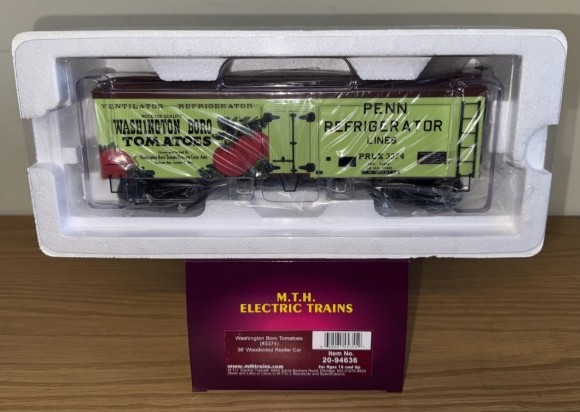Picture of MTH Premier Washington Boro Tomatoes 36' Woodsided Reefer #3674