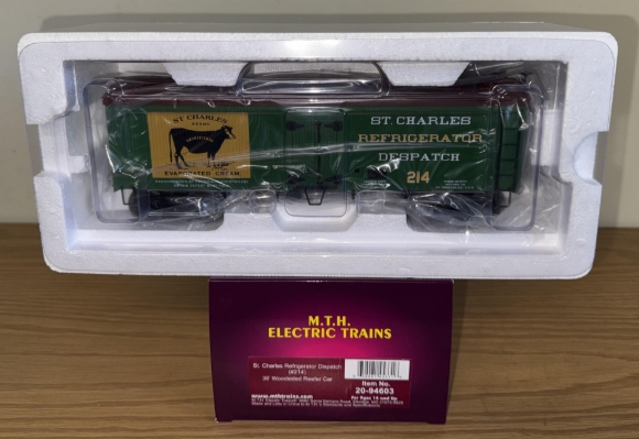 Picture of MTH Premier St. Charles Refrigerator Dispatch 36' Woodsided Reefer #214