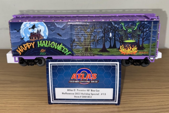 Picture of ATLAS Halloween 2022 Witch 40' PS-1 Box Car w/ LED Lights